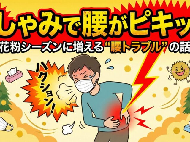 くしゃみで腰がピキッ…花粉シーズンに増える“腰トラブル”の話