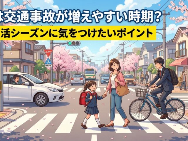 春は交通事故が増えやすい時期？新生活シーズンに気をつけたいポイント
