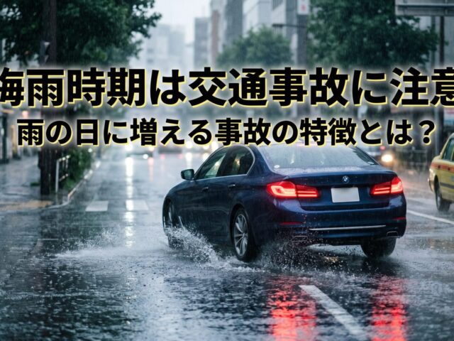もうすぐ6月！梅雨時期は交通事故に注意【雨の日に増える事故の特徴とは？】