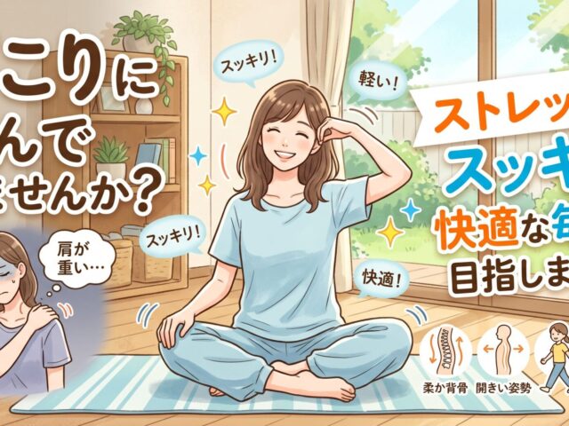肩こりに悩んでいませんか？ストレッチでスッキリ快適な毎日を目指しましょう