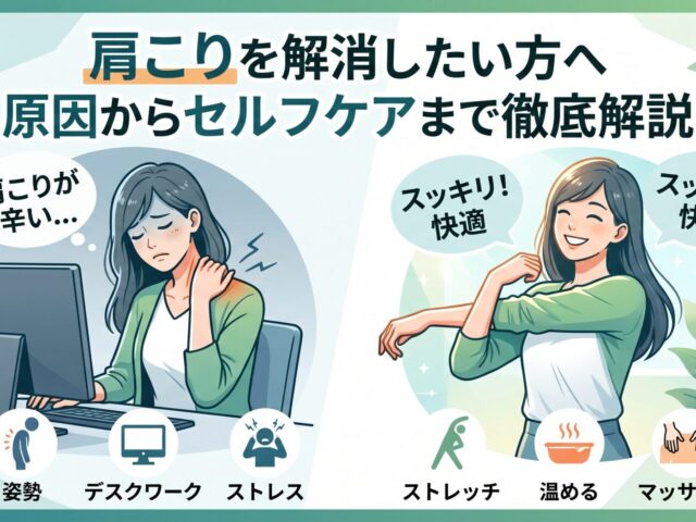 💡肩こりを解消したい方へ｜原因からセルフケアまで徹底解説