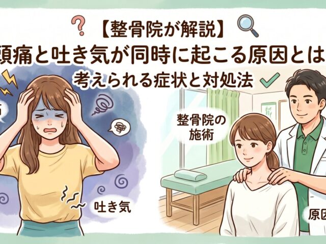 【整骨院が解説】頭痛と吐き気が同時に起こる原因とは？考えられる症状と対処法