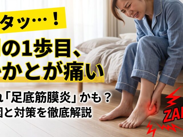 👣 足底筋膜炎の症状とは？朝の一歩目が痛い原因と対策を解説